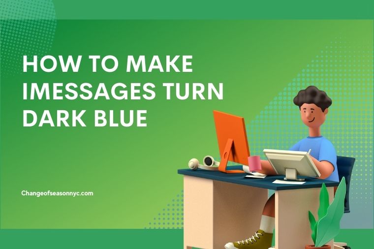 How to Make iMessage Dark Blue