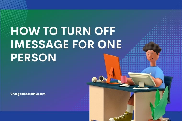How to Turn off iMessage for One Person