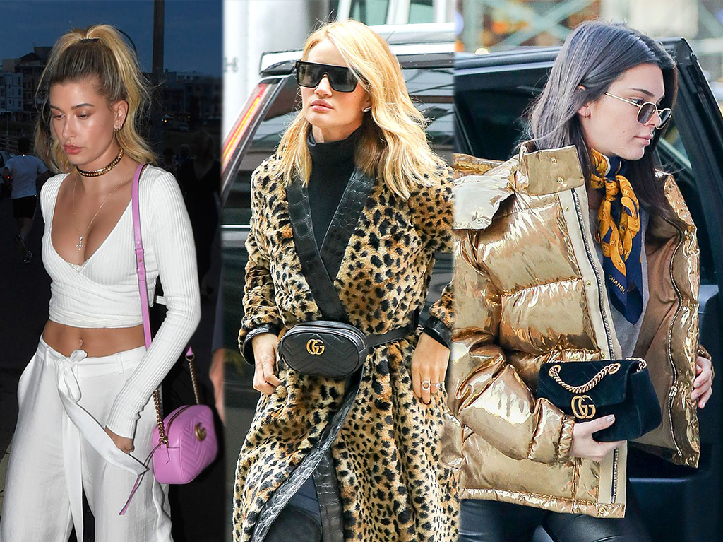 Celebrities with Gucci Marmont Bag