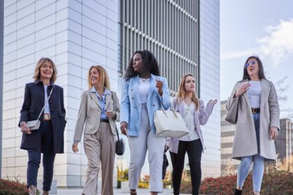 women with handbag