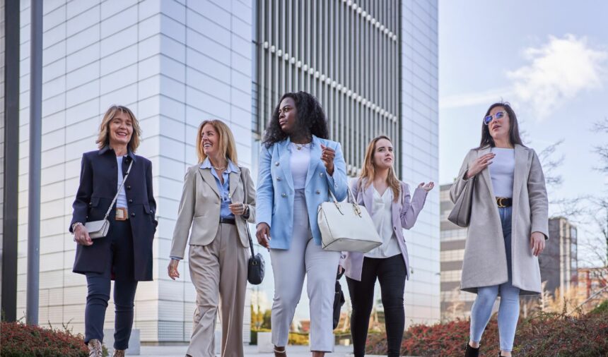 women with handbag